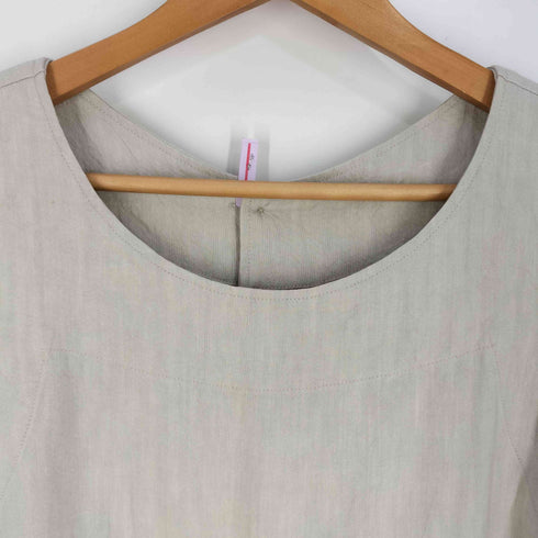 コットンハウスアヤ Cotton House Aya PICK UP ハーフボタンノースリーブワンピース レディース JPN:M