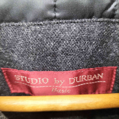 スタジオバイダーバン STUDIO by DURBAN 裏地キルティング 比翼 ウールナイロン ステンカラーコート メンズ import:M