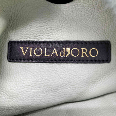 ヴィオラドーロ VIOLAd'ORO ELMO フェイクファー ワンショルダーバッグ レディース