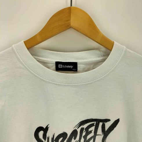 サブサエティ Subciety スカルプリントS/Sカットソー メンズ JPN:XL