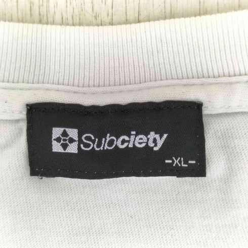 サブサエティ Subciety スカルプリントS/Sカットソー メンズ JPN:XL