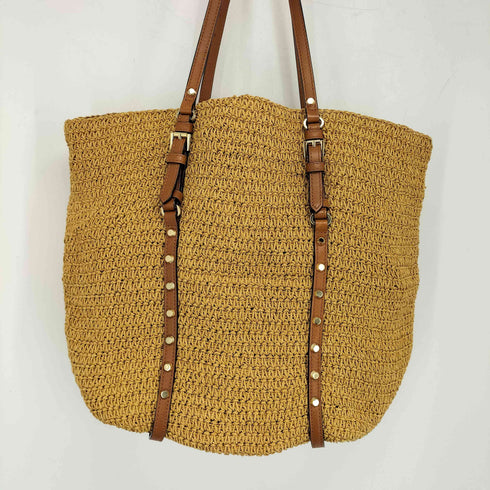 マイケルマイケルコース Michael Michael Kors Studded Straw Shopper Tote レディース