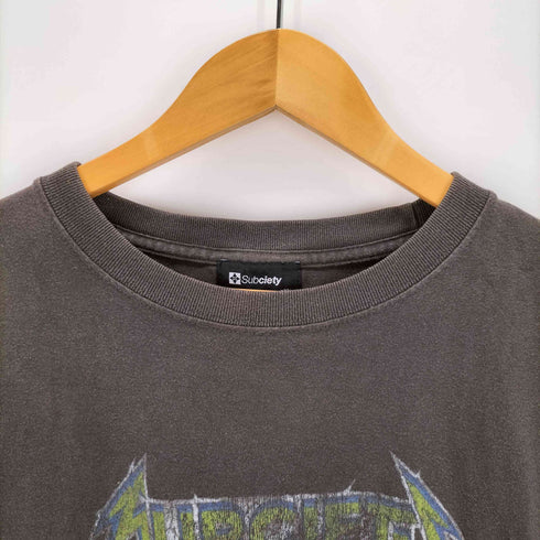 サブサエティ Subciety ピグメントプリントS/Sカットソー メンズ JPN:XL