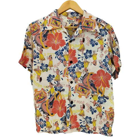 サンサーフ SUN SURF AUTHENTIC HAWAIIAN ORIGINAL DESIGNS SHIRT オーセンティックハワイアンオリジナルデザインシャツ メンズ S
