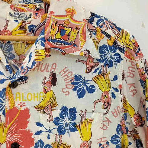 サンサーフ SUN SURF AUTHENTIC HAWAIIAN ORIGINAL DESIGNS SHIRT オーセンティックハワイアンオリジナルデザインシャツ メンズ S