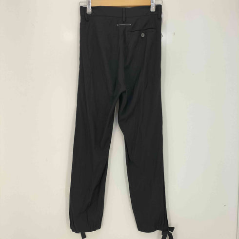 エムエムシックスメゾンマルジェラ MM6 Maison Margiela 裾リボン レーヨンウール スラックス レディース 38