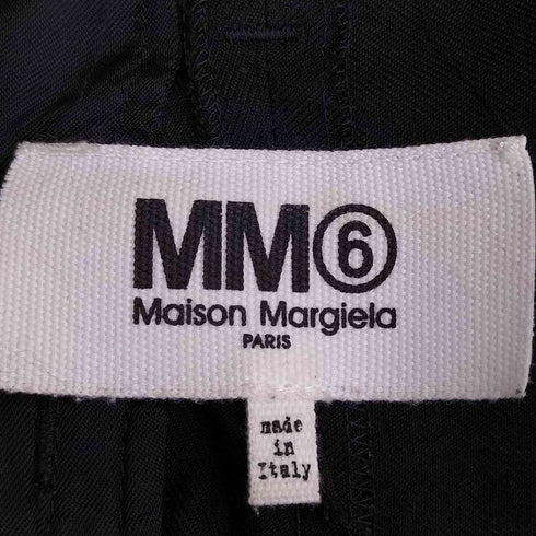 エムエムシックスメゾンマルジェラ MM6 Maison Margiela 裾リボン レーヨンウール スラックス レディース 38