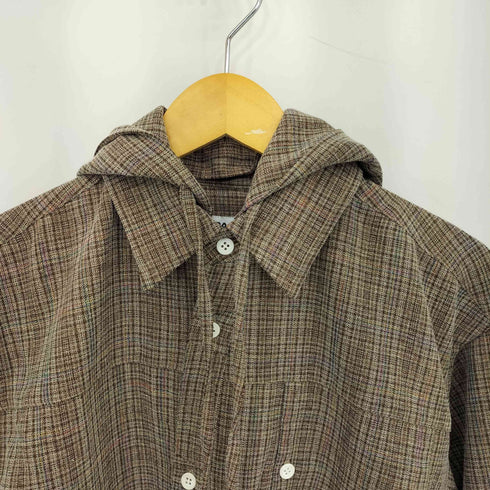 パラノイド PARANOID Crossed Check Pocket Shirt フーデッド チェックシャツ メンズ L