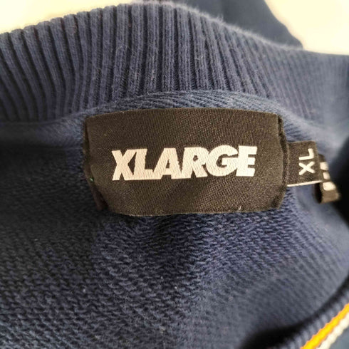 エクストララージ XLARGE 22AW STRIPED SLEEVE TEAM LOGO CREWNECK SWEAT メンズ JPN:XL