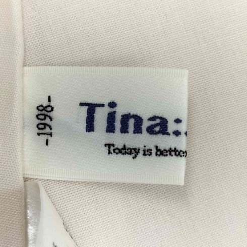 ティーナジョジュン TINA:JOJUN ウエストシャーリング コットンワンピース レディース M