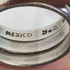 MEXICO silver 925 刻印 メキシコ シルバー ライン リング 3連 メンズ 13号