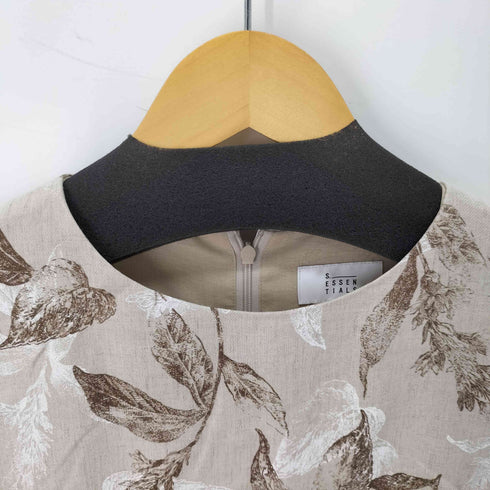 S. ESSENTIALS リネンミックスプリントワンピース レディース JPN:36