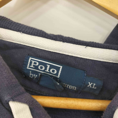 ポロバイラルフローレン Polo by RALPH LAUREN 90s ポニー刺繍 フード裏サーマル プルオーバーパーカー メンズ import:L
