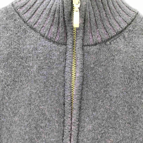 アクアスキュータム AQUASCUTUM プレーティングフルジップアップニット メンズ import:M