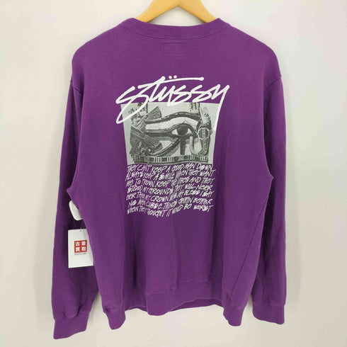 ステューシー Stussy バックプリント クルーネック トレーナー メンズ JPN:S