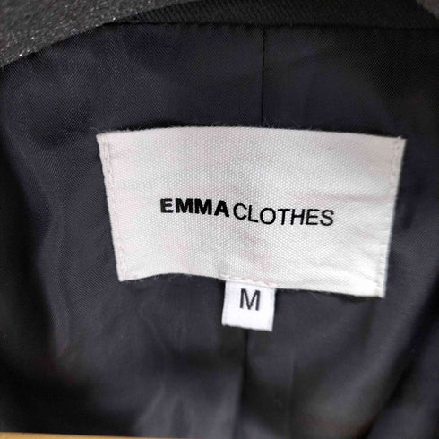エマクローズ EMMA CLOTHES TR綾ストレッチ オーバーサイズピークドラペル金ボタンダブルジャケット メンズ JPN:M