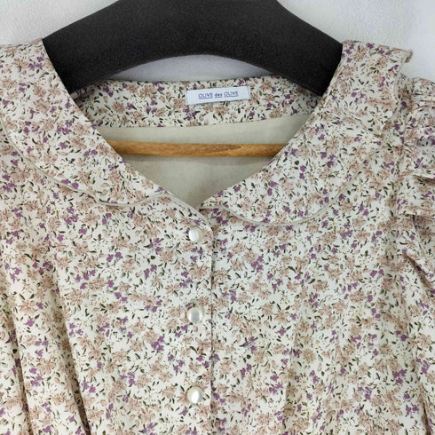 オリーブデオリーブ OLIVE des OLIVE 花柄 L/S ワンピース レディース