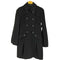 バーバリーブルーレーベル BURBERRY BLUE LABEL ブラック フレアコート レディース 38