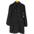 バーバリーブルーレーベル BURBERRY BLUE LABEL ブラック フレアコート レディース 38