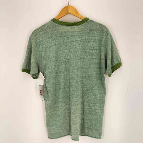 ヘインズ Hanes 70s USA製 プリントリンガーTシャツ メンズ L
