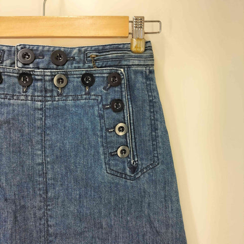 マークバイマークジェイコブス Marc by Marc Jacobs タイト セーラー デニムスカート Y2K レディース