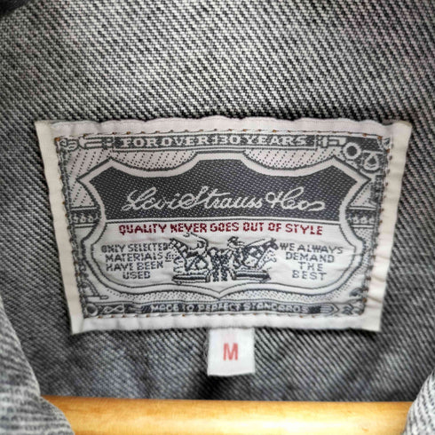 リーバイス Levis ユーロ チュニジア製 ブラックデニム トラッカージャケット メンズ import:M