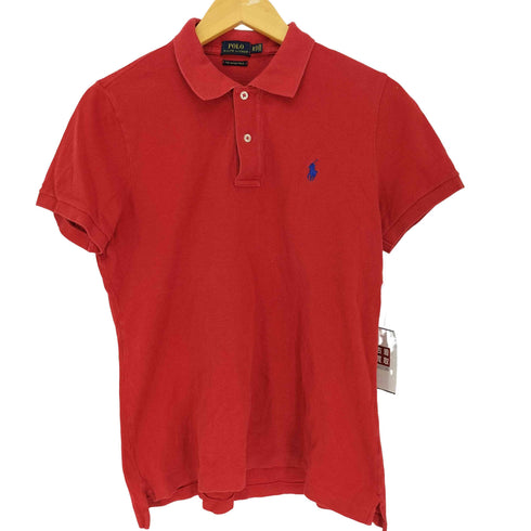 ポロラルフローレン POLO RALPH LAUREN THE SKINNY ポニー刺繍 S/S コットン ポロシャツ レディース import:XL