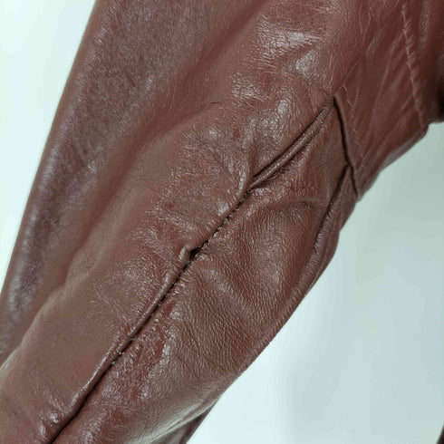 レザーフーデッドブルゾン レディース JPN:36