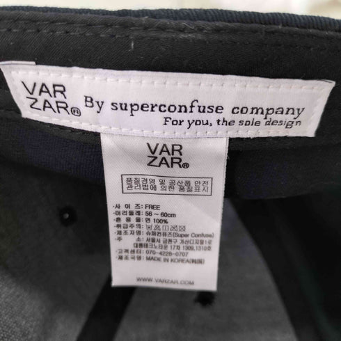 バザール VARZAR Stud logo over fit ball cap レディース