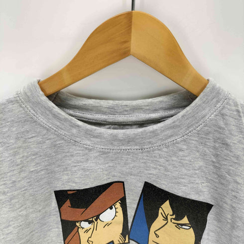 90s キャラクタープリントクルーネックTシャツ メンズ