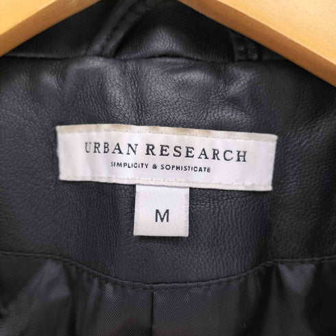 アーバンリサーチ URBAN RESEARCH レザー ダブル ライダース ジャケット メンズ JPN:M