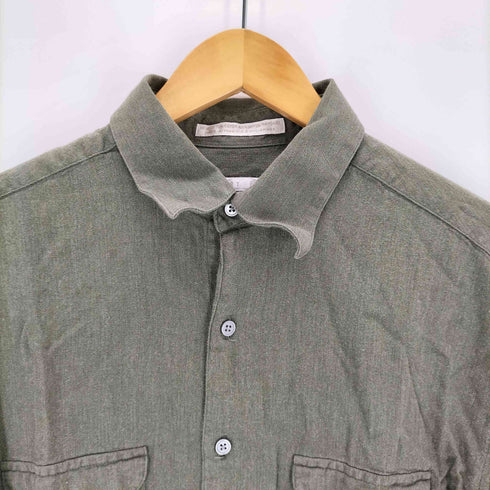 ペリーエリス PERRY ELLIS 90s レーヨン混L/Sポケットシャツ メンズ JPN:L