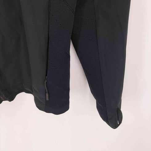 デサント descente バックニット切り替え ジップアップ シェルジャケット メンズ M