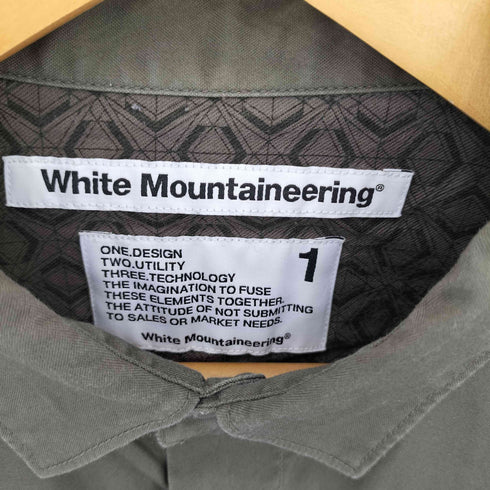 ホワイトマウンテニアリング WHITE MOUNTAINEERING マルチポケット ミリタリー長袖シャツ メンズ 1