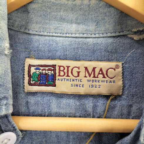 ビッグマック BIG MAC 90s S/S シャンブレーシャツ メンズ