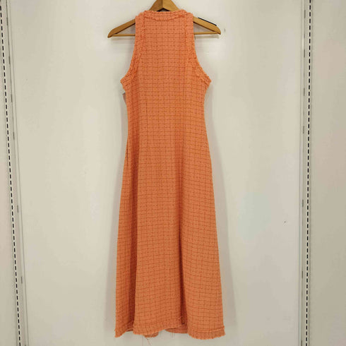 ザラ ZARA ツイード ノースリーブロングワンピース レディース import:M