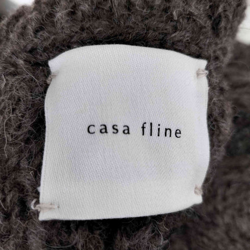 カーサフライン CASA FLINE アラン模様パネルニットプルオーバー レディース FREE