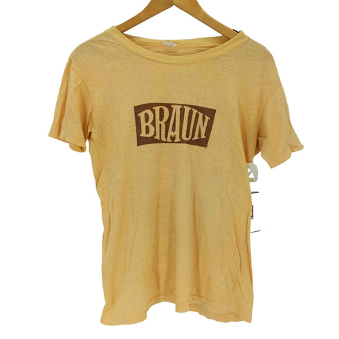 80s 染み込みプリントクルーネックTシャツ メンズ
