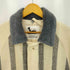 whitely&sons A GOTLAND SHEEP FLEECE ボアカラー フリンジ デザイン ストライプコート domestic メンズ 4