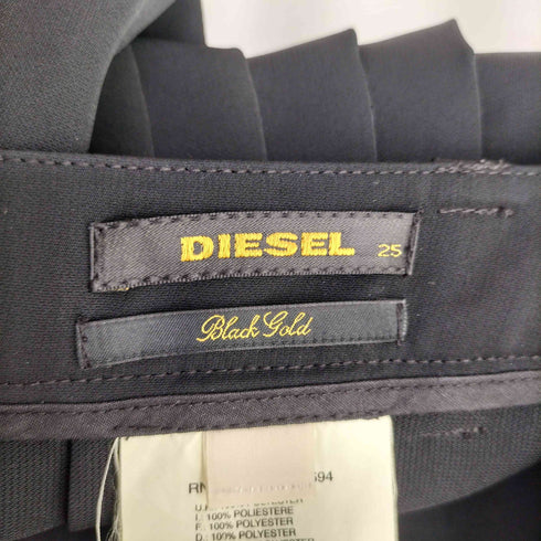 ディーゼルブラックゴールド DIESEL BLACK GOLD プリーツデザイン テーパード スラックスパンツ レディース 25