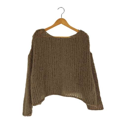 アーシー earthy シアーハンドライクオーバーニット レディース FREE