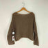 アーシー earthy シアーハンドライクオーバーニット レディース FREE