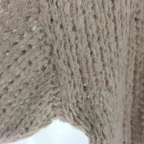 アーシー earthy シアーハンドライクオーバーニット レディース FREE