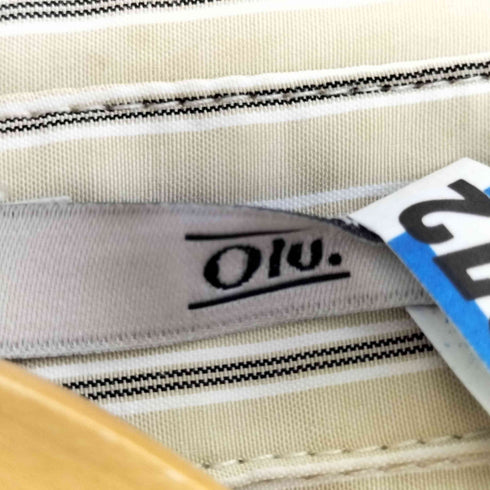 Olu. 2wayストライプショルダースリットシャツ レディース FREE