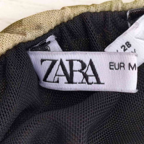 ザラ ZARA 総柄 プリント キャミロングワンピース レディース import:M