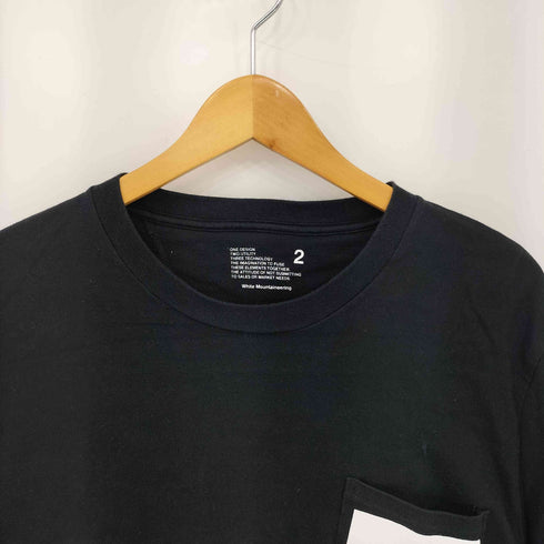 ホワイトマウンテニアリング WHITE MOUNTAINEERING ポケット ロゴプリント 半袖Tシャツ カットソー メンズ 2
