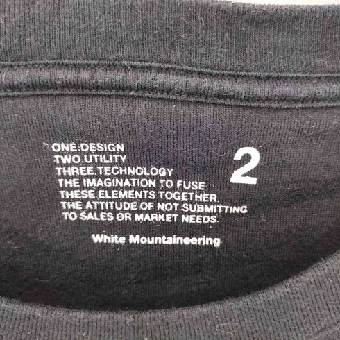 ホワイトマウンテニアリング WHITE MOUNTAINEERING ポケット ロゴプリント 半袖Tシャツ カットソー メンズ 2