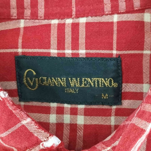 ジャンニヴァレンティノ GIANNI VALENTINO タータンチェックレギュラーカラーシャツ メンズ JPN:M