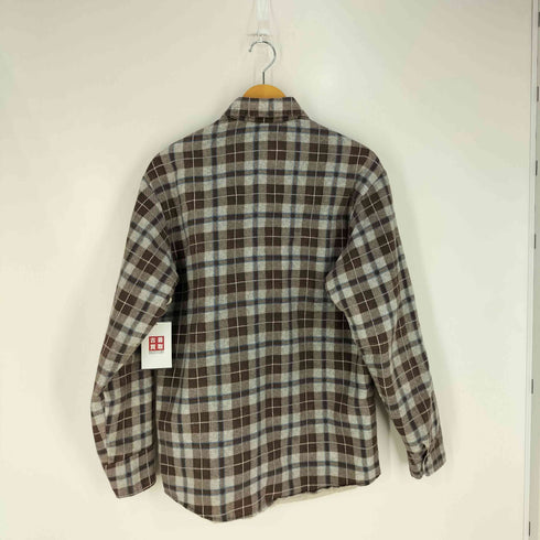 シアーズ Sears 70S USA製 裏地キルティング 中綿 チェックネルシャツ メンズ import:M
