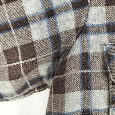 シアーズ Sears 70S USA製 裏地キルティング 中綿 チェックネルシャツ メンズ import:M